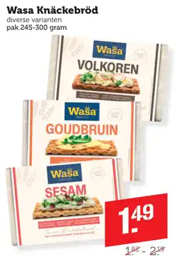 Coop Wasa Knäckebröd aanbieding