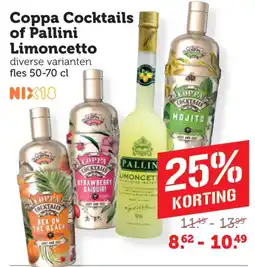 Coop Coppa Cocktails of Pallini Limoncetto aanbieding
