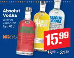 Coop Absolut Vodka aanbieding