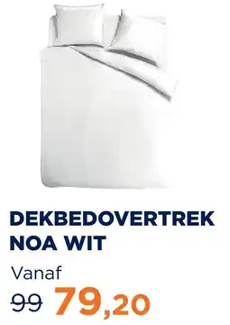 TotaalBED DEKKBEDDOVERTREK NOA WIT aanbieding