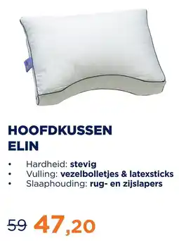 TotaalBED HOOFDKUSSEN ELIN aanbieding