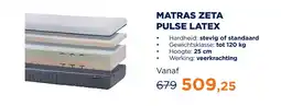 TotaalBED matras zeta pulse latex aanbieding