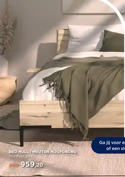 TotaalBED BED HULL | HOUTEN HOOFDBORD aanbieding