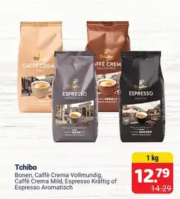 Die 2 Brüder Tchibo Bonen, Caffè Crema Vollmundig, Caffè Crema Mild, Espresso Aromatisch of Espresso Kräftig aanbieding
