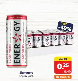 Die 2 Brüder Slammers Energy Drink aanbieding