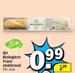 Albert Heijn AH Biologisch Frans stokbrood aanbieding