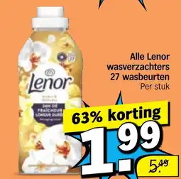 Albert Heijn Alle Lenor wasverzachters aanbieding