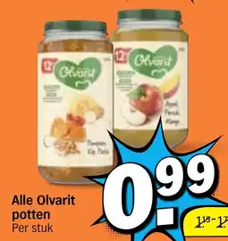 Albert Heijn Alle Olvarit potten aanbieding
