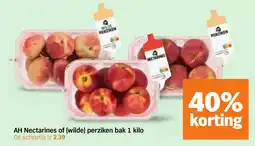 Albert Heijn AH Nectarines of (wilde) perzikken aanbieding