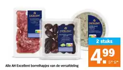 Albert Heijn Alle AH Excellent borrelhapjes van de versafdeling aanbieding