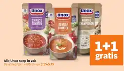 Albert Heijn Alle Unox soep in zak aanbieding