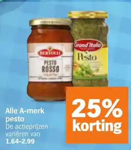 Albert Heijn Alle A-merk pesto aanbieding