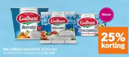 Albert Heijn Alle Galbani mozzarella of burrata aanbieding