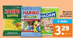 Albert Heijn Alle Haribo en Maoam aanbieding