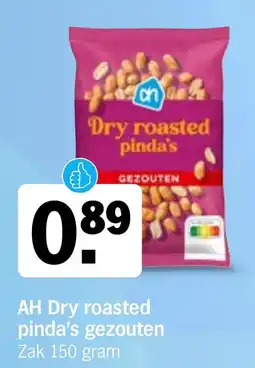 Albert Heijn AH Dry roasted pinda's gezouten aanbieding