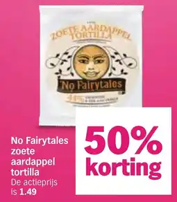 Albert Heijn No Fairytale zoete aardappel tortilla aanbieding