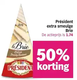 Albert Heijn Président extra smeeuige Brie aanbieding