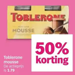 Albert Heijn Toblerone mousse aanbieding