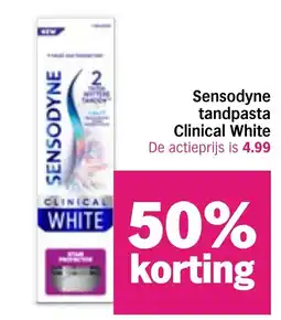 Albert Heijn Sensodyne tandpasta Clinical White aanbieding