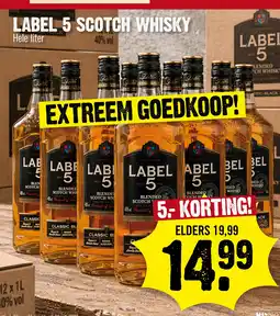 Super Dirck 3 label 5 scotch whisky aanbieding
