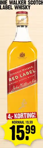 Super Dirck 3 Johnnie Walker Red Label aanbieding