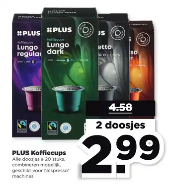 PLUS PLUS Koffiecups aanbieding