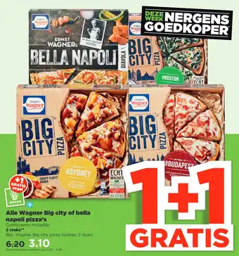 PLUS Alle Wagner Big city of bella napoli pizza's aanbieding