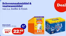 Bol.com Schoonmaakmiddel & vaatwasmiddel van o.a. Swiffer & Finish aanbieding
