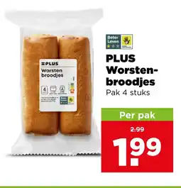 PLUS PLUS Worsten- broodjes aanbieding