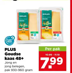 PLUS PLUS Goudse kaas 48+ aanbieding
