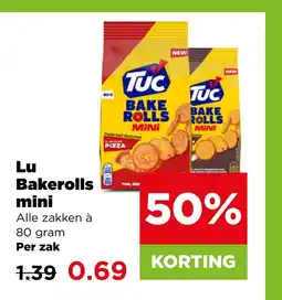PLUS Lu Bakerolls mini aanbieding