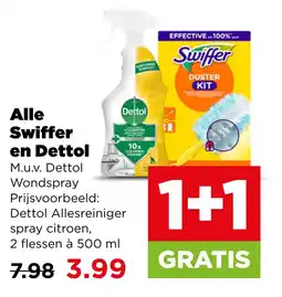 PLUS Alle Swiffer en Dettol aanbieding