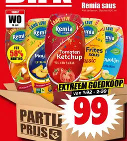 Dirk Remia saus aanbieding