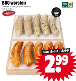 Dirk de Vleeschmeesters BBQ worsten aanbieding