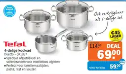 Albert Heijn Tefal 4-delige kookset aanbieding