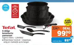 Albert Heijn Tefal 8-delige keramische pannenset aanbieding