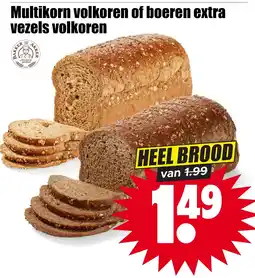 Dirk Multikorn volkkoren of boeren extra vezels volkkoren aanbieding