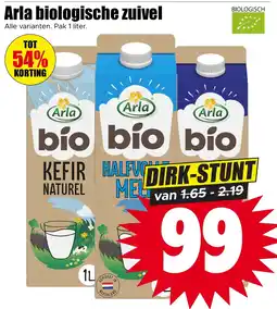 Dirk Arla biologische zuivel aanbieding