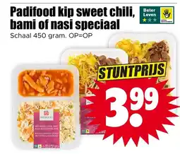 Dirk Padifood kip sweet chili, bami of nasi speciaal aanbieding
