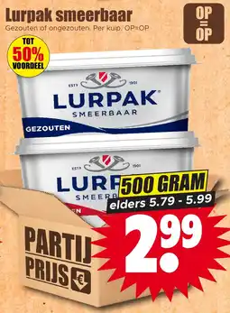 Dirk Lurpak smeерbaar aanbieding