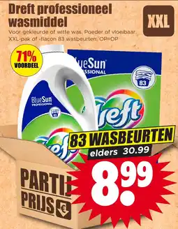Dirk Dreft professioneel wasmiddel aanbieding