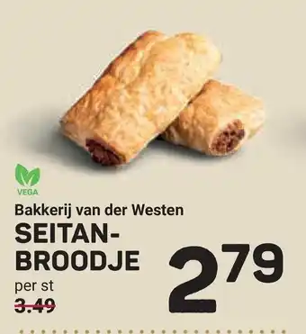 Ekoplaza Bakkerij van der Westen SEITAN-BROODJE aanbieding