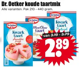 Dirk Dr.Oetker kwark taartmix aanbieding