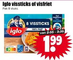 Dirk Iglo vissticks aanbieding