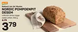 Ekoplaza Bakkerij van der Westen NORDIC POMPOENPIT DESEM aanbieding