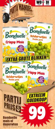 Dirk Bonduelle mais of doperwten aanbieding