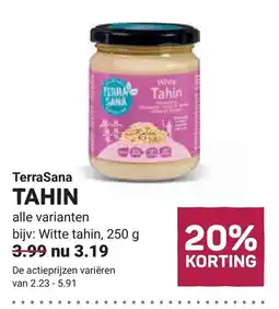 Ekoplaza Terrasana tahin aanbieding
