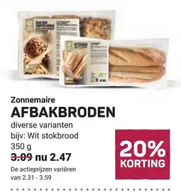 Ekoplaza Zonnemaire Afbakbroden aanbieding