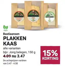 Ekoplaza Bastiaansen plakken kaas aanbieding