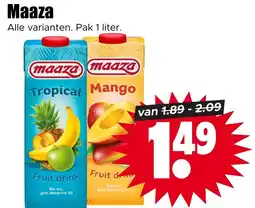 Dirk Maaza Fruit drink aanbieding
